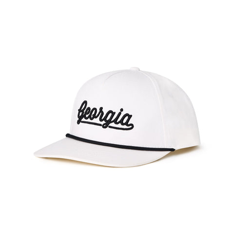 Burlebo Cap - Georgia Script - White