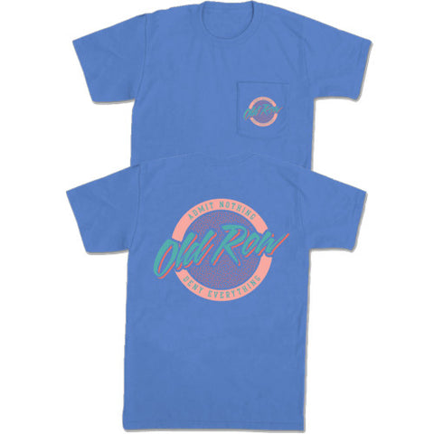 Men's Old Row Circle Logo T-Shirt - Mystic Blue