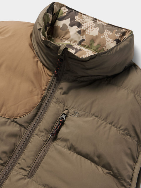 Duck Camp M's Reversible Puffer Vest - Pin Oak / Wetland