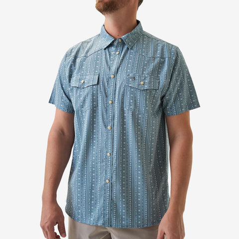 Burlebo Mens's Performance Western Shirt Pearl Snap