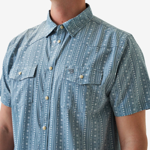 Burlebo Mens's Performance Western Shirt Pearl Snap