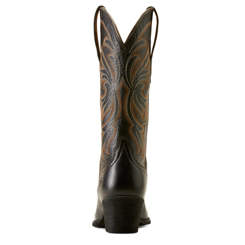 Ariat Women's Heritage J Toe Stretchfit Western Boot Black
