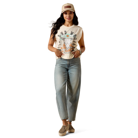 Ariat Women's Steer Skull Landscape T-Shirt