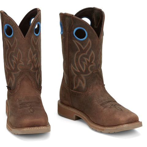 Justin Men's All Around 11" Waterproof Steel Toe Work Boot