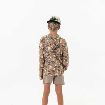 BURLEBO Youth Performance Hoodie - Pintail Camo