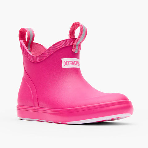 XTRATUF Kids Ankle Deck Boot - NEON PINK