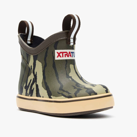 XTRATUF Kids' Mossy Oak® Bottomland Ankle Deck Boot