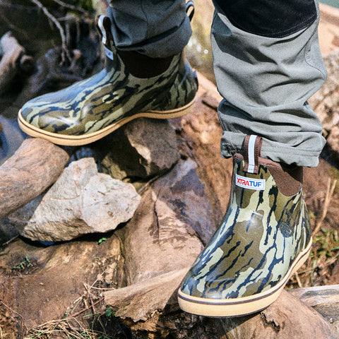 XTRATUF Men's Mossy Oak™ Bottomland Ankle Deck Boot