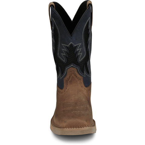 Justin Men's Bolt 11" Vented Square Toe Soft Toe Work Boot