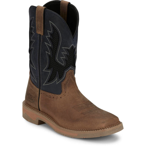 Justin Men's Bolt 11" Vented Square Toe Soft Toe Work Boot