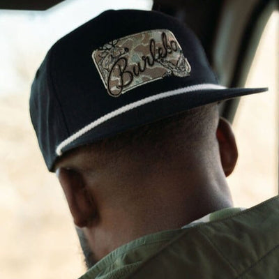 BURLEBO Cap - Camo Patch - Black