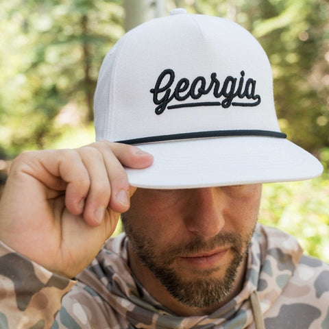 Burlebo Cap - Georgia Script - White