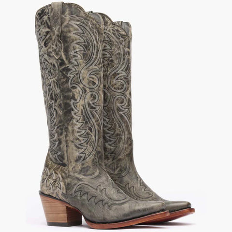 Durango Women's Crush Tall Graphite Snip Toe Cowgirl Boot