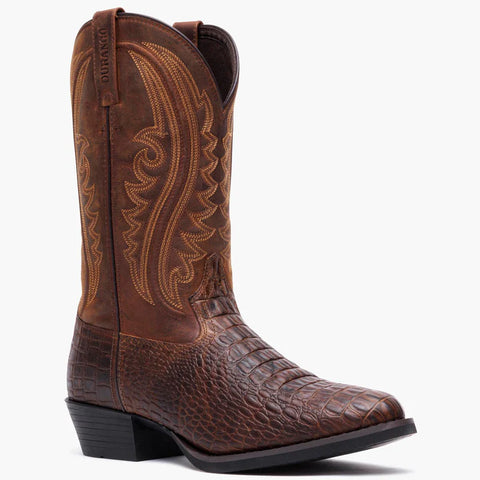 Durango Men's Shyloh Western Crocodile Print Round Toe