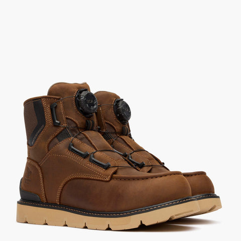 Georgia Boot Men's Carbon Flex 6" BOA® Waterproof Carbon Toe Moc-Toe Work Boot