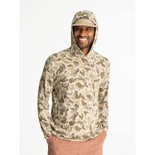 Free Fly Men's Bamboo Shade Hoodie - Vintage Camo