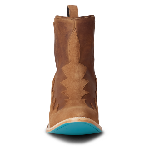 Western Chelsea Bootie - Toffee Suede