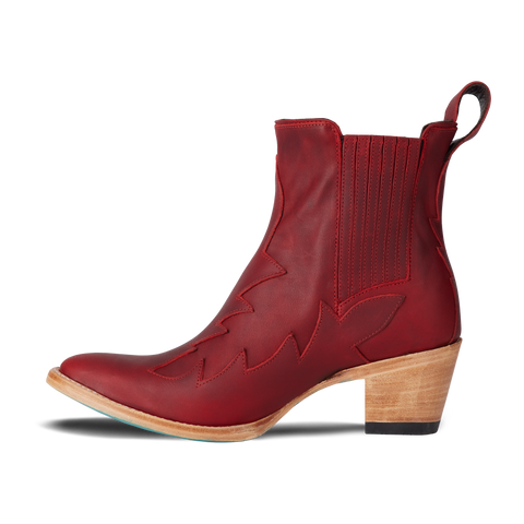 Lane Western Chelsea Bootie - Smoldering Ruby