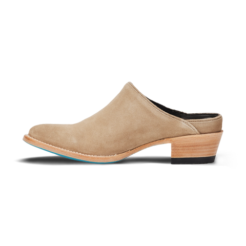Lane Plain Jane Mule - Latte Suede