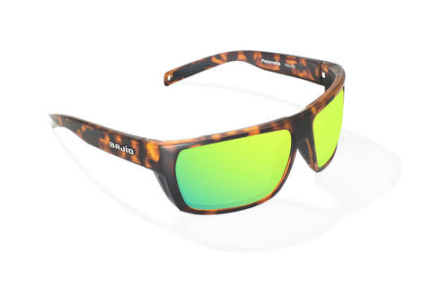 Bajio Palometa Medium Fit Green Mirror Lens Sunglasses