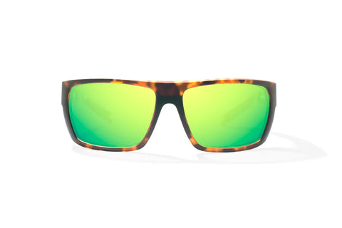 Bajio Palometa Medium Fit Green Mirror Lens Sunglasses