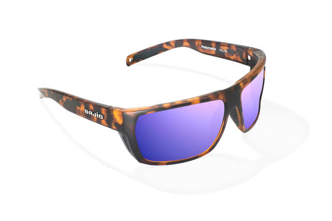 Bajio Palometa Medium Fit Violet Mirror Lens Sunglasses