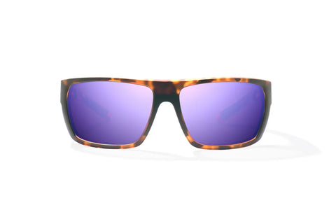 Bajio Palometa Medium Fit Violet Mirror Lens Sunglasses