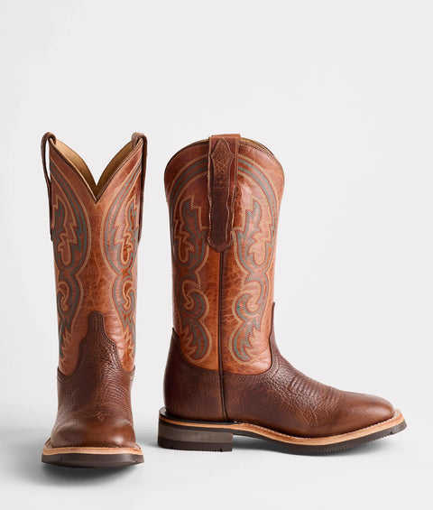 Lucchese Women's Ruth Chocolate Shrunken Shoulder Barn Boot