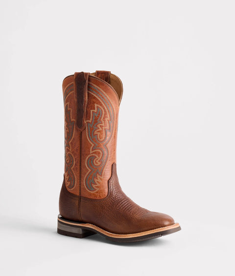 Lucchese Women's Ruth Chocolate Shrunken Shoulder Barn Boot
