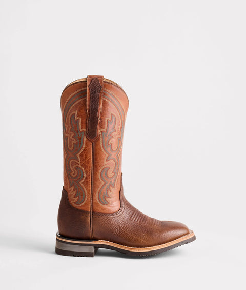 Lucchese Women's Ruth Chocolate Shrunken Shoulder Barn Boot