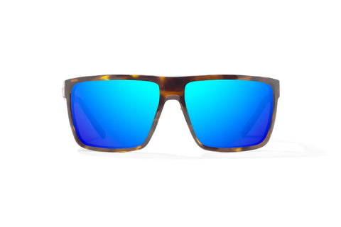 Bajio Toads Large Fit Blue Mirror Sunglasses