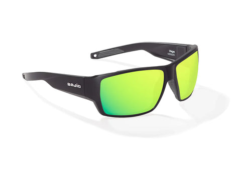 Bajio Vega Large Fit Green Mirror Lens Sunglasses