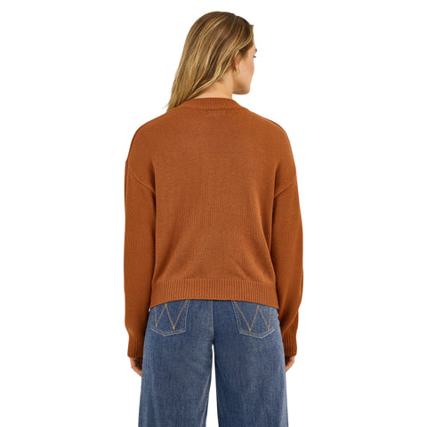 Women's Wrangler® Horse Intarsia Crew Neck Sweater